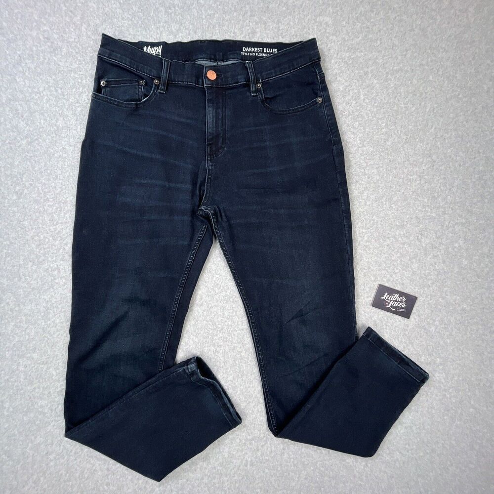 Darkest Blue Men's Straight Jeans